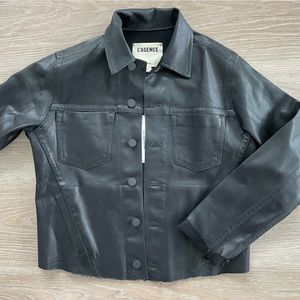 NWT L‘Agence black coated Janelle jacket, size S